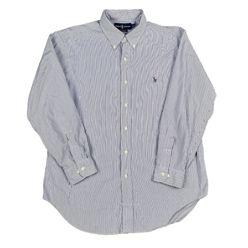 Ralph Lauren Mens Classic Fit Colorful Flesh Pony Dress Shirt Sz 16.5 32 / 33